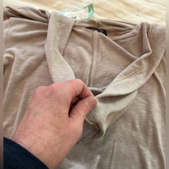 NWT Laila Jayde Molli Light Grey Long Hooded Cardigan, Size Small - Picture 5 of 16